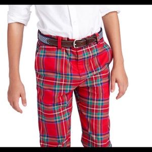 Vineyard Vines Boys Jolly Plaid Breaker Pants Sz14